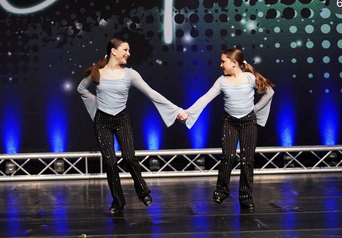 Two dancers performing a duet