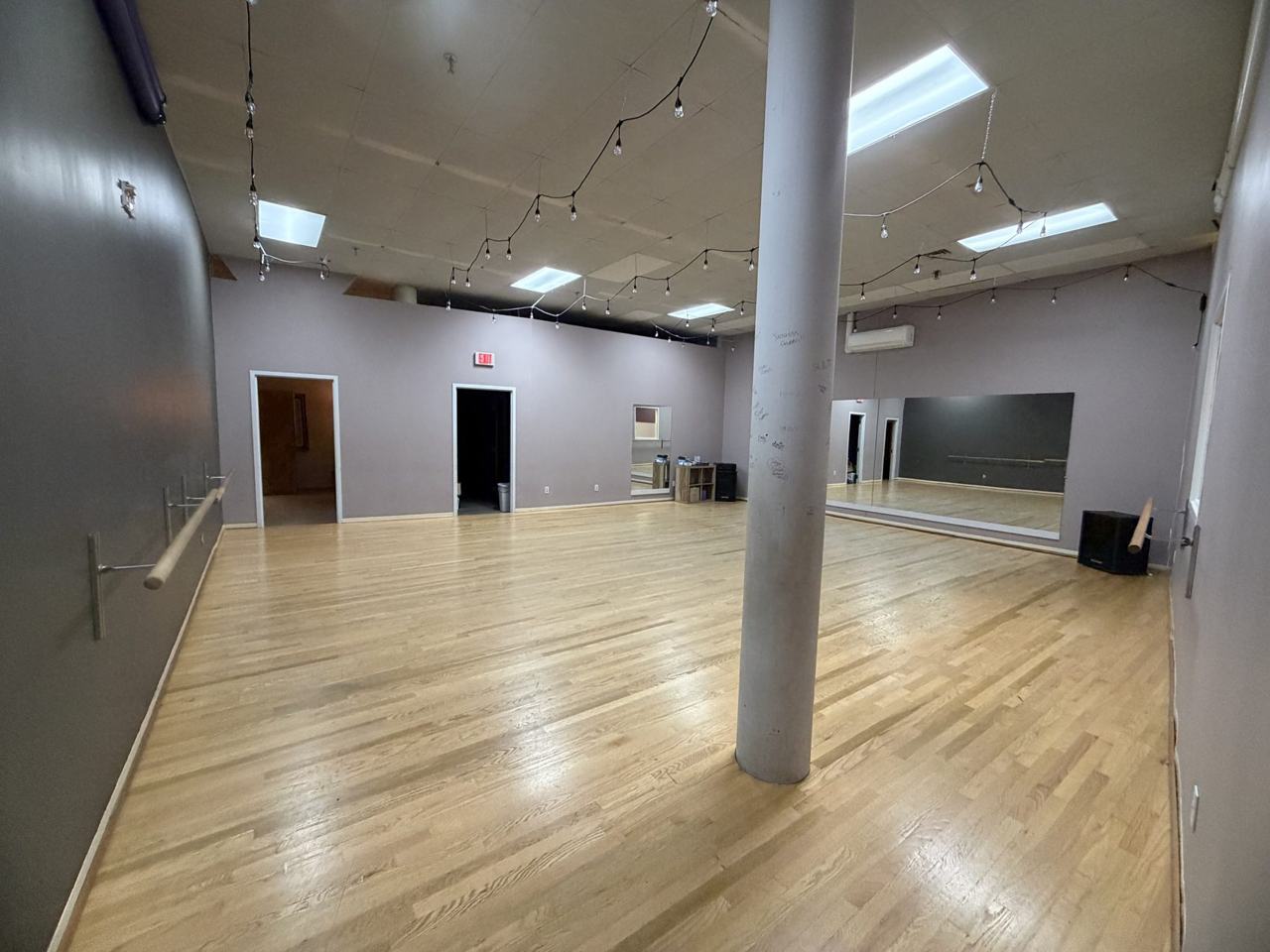 Studio 2, the yoga room